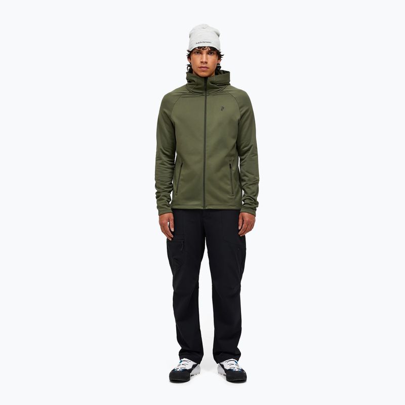 Pánská mikina Peak Performance Rider Essentials Zip Hood pine needle/pine needle 2