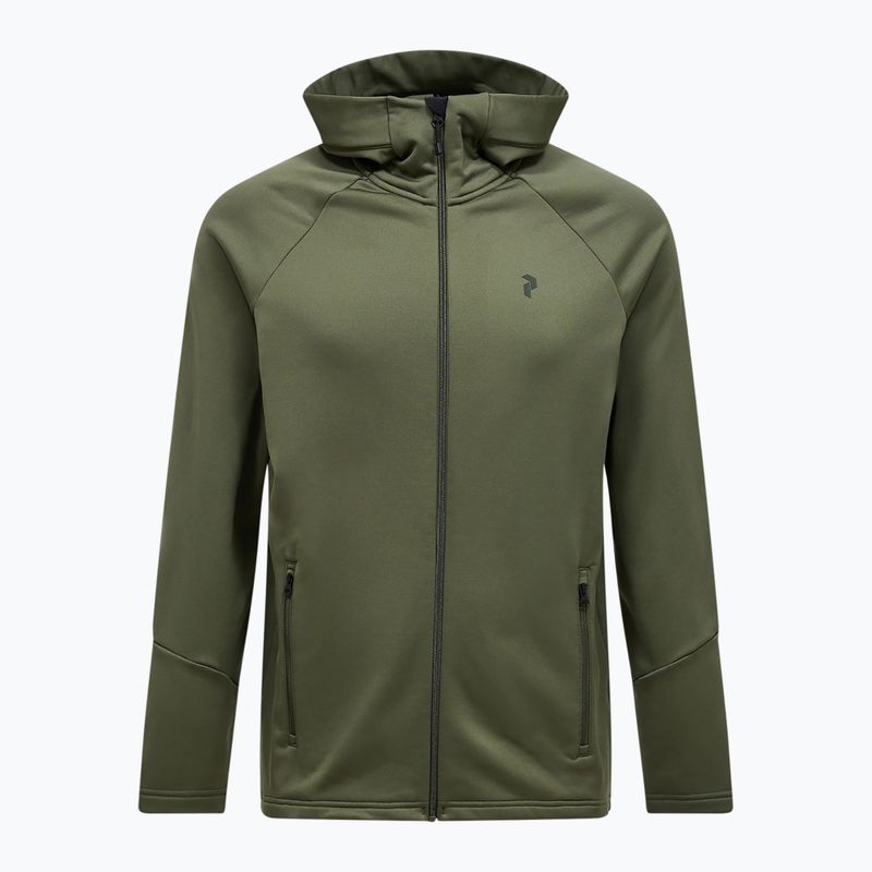 Pánská mikina Peak Performance Rider Essentials Zip Hood pine needle/pine needle 5