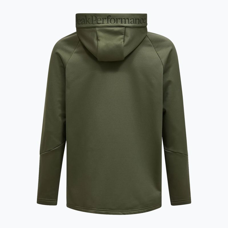 Pánská mikina Peak Performance Rider Essentials Zip Hood pine needle/pine needle 6