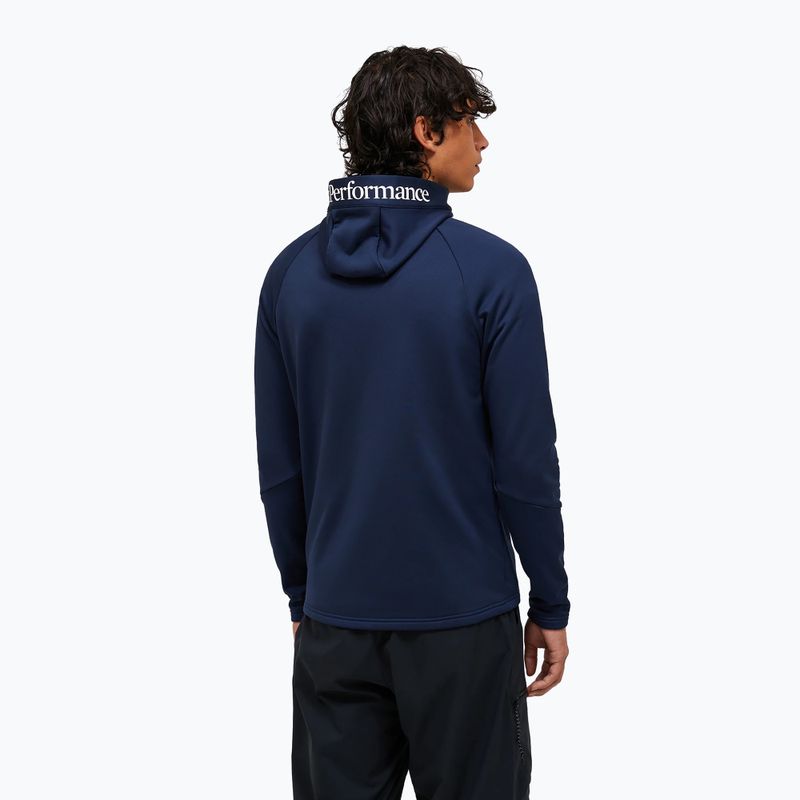 Pánská mikina Peak Performance Rider Essentials Zip Hood blue shadow/blue shadow 3