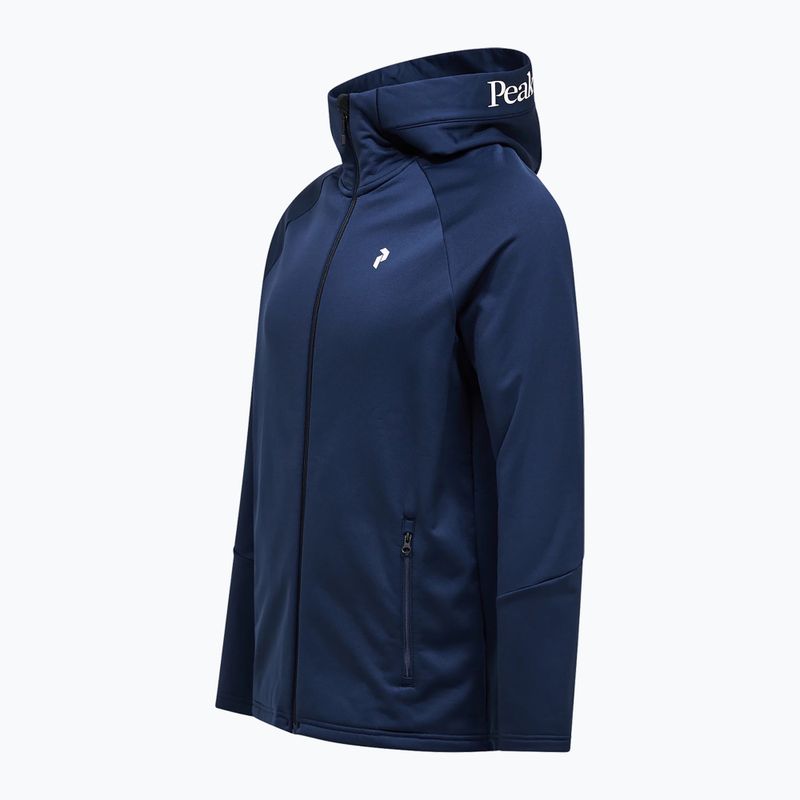 Pánská mikina Peak Performance Rider Essentials Zip Hood blue shadow/blue shadow 8