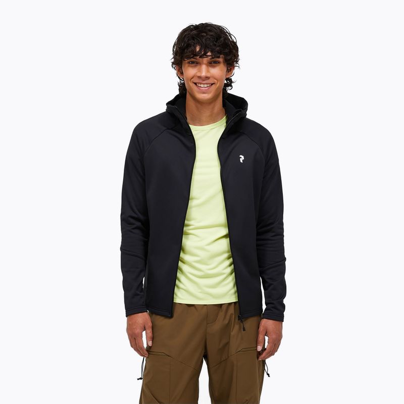 Pánská mikina Peak Performance Rider Essentials Zip Hood black/black 4