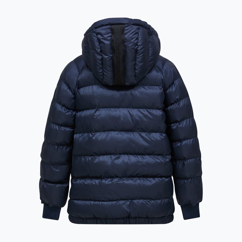 Pánská péřová bunda Peak Performance Tomic Insulated Hood Jacket blue shadow 2