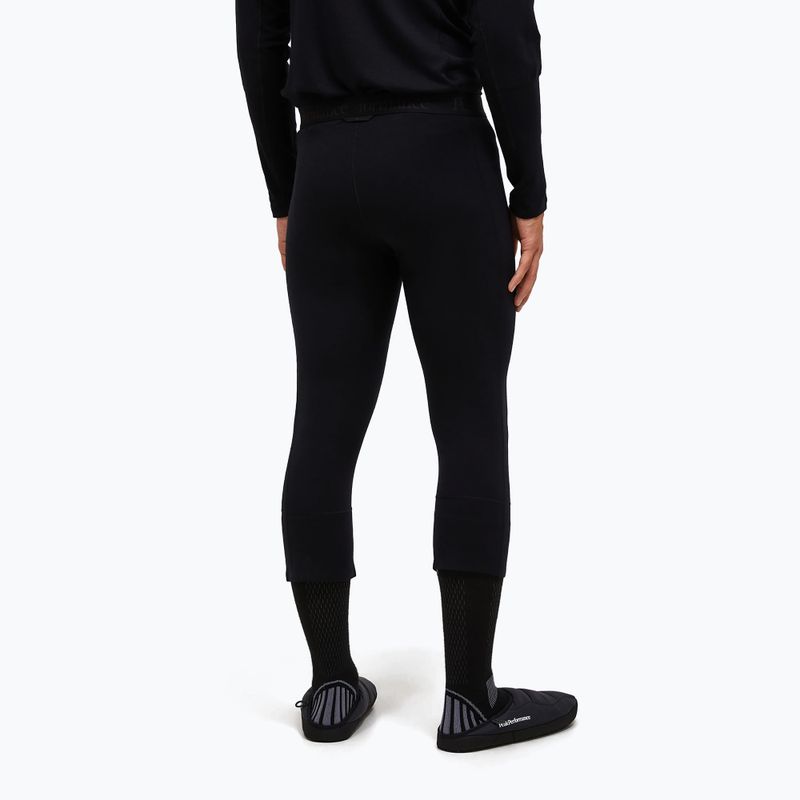 Pánské termo kalhoty Peak Performance Magic 3/4 Johns Long Wool-Blend Baselayer black/black 2