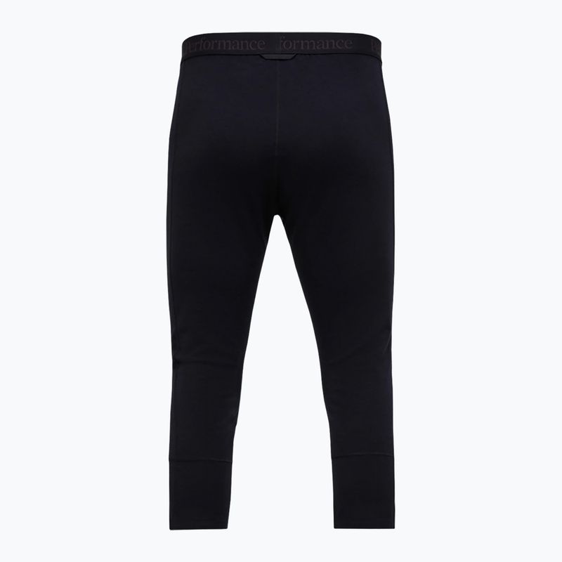 Pánské termo kalhoty Peak Performance Magic 3/4 Johns Long Wool-Blend Baselayer black/black 4