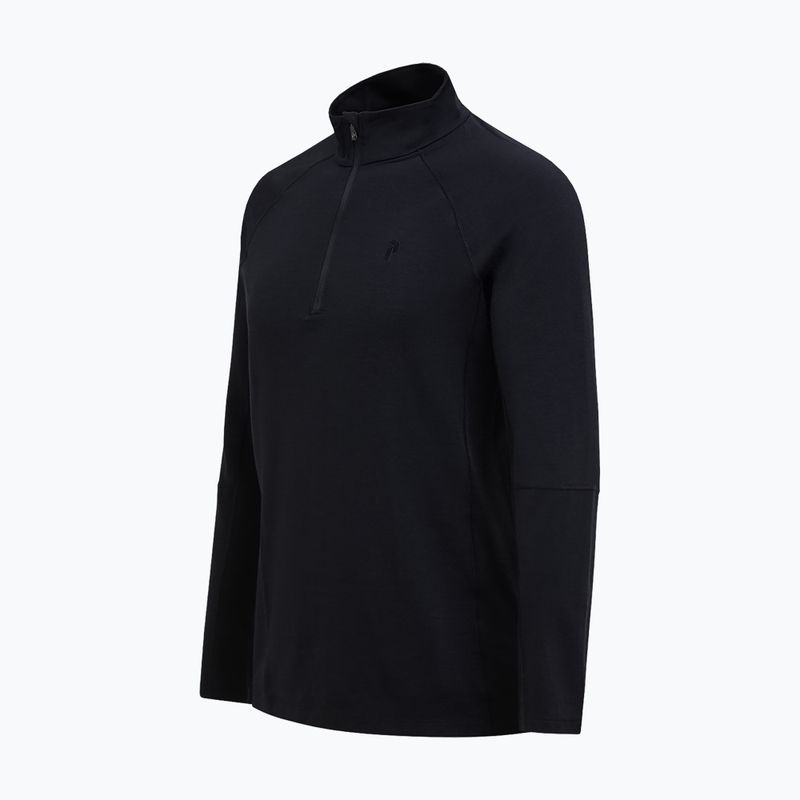 Pánská termo mikina Peak Performance Magic Half Zip Wool-Blend Baselayer black/black 5