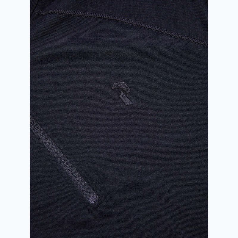 Pánská termo mikina Peak Performance Magic Half Zip Wool-Blend Baselayer black/black 6