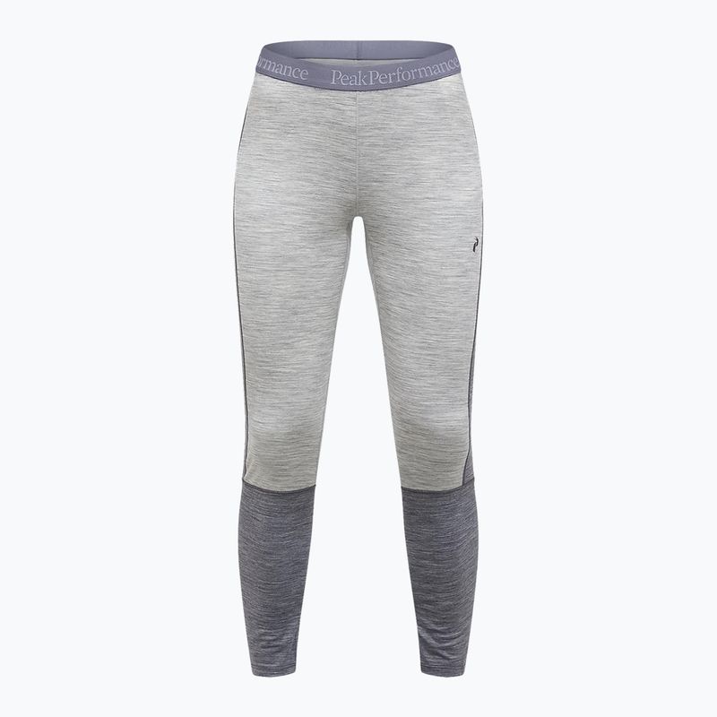 Dámské termo kalhoty Peak Performance Peak Performance Magic 7/8 Long Johns Wool-Blend Baselayer medium grey melange/melange grey 3