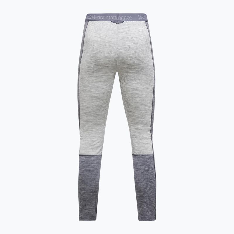 Dámské termo kalhoty Peak Performance Peak Performance Magic 7/8 Long Johns Wool-Blend Baselayer medium grey melange/melange grey 4