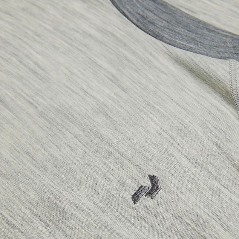 Dámské termoprádlo Peak Performance Magic Crew Wool-Blend Baselayer med grey melange 7