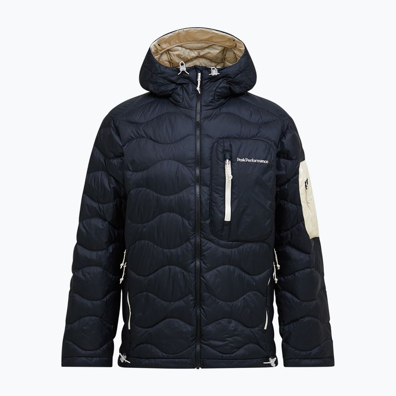 Pánská péřová bunda Peak Performance Helium Utility Down Hood black/sand fog
