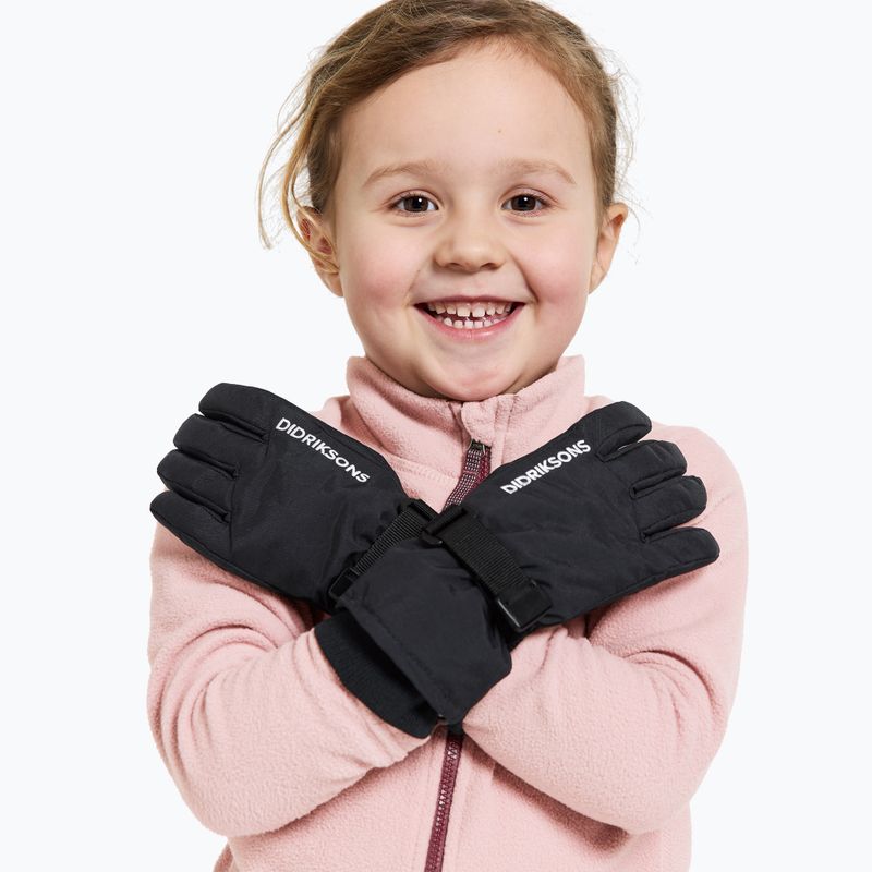 Dětské lyžařské rukavice Didriksons Biggles black 3