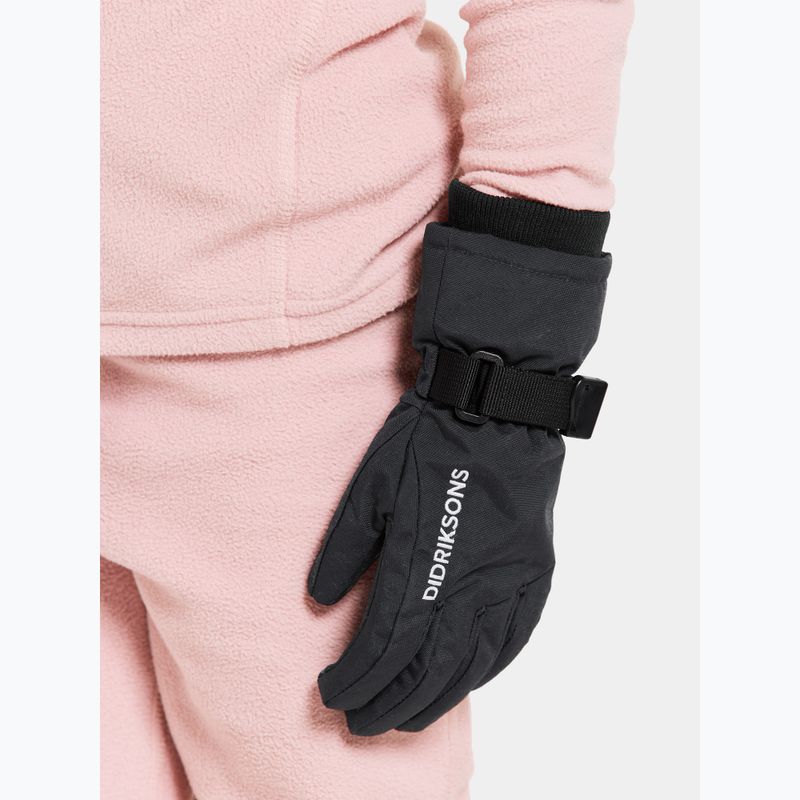 Dětské lyžařské rukavice Didriksons Biggles black 4