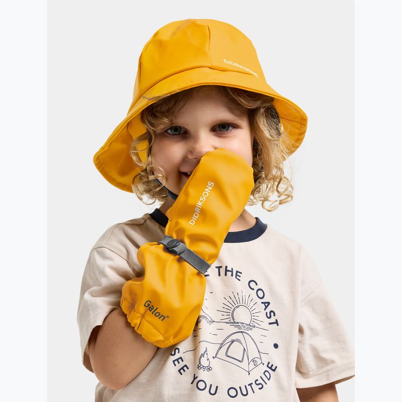 Dětské lyžařské rukavice Didriksons Pileglove 8 oat yellow 4