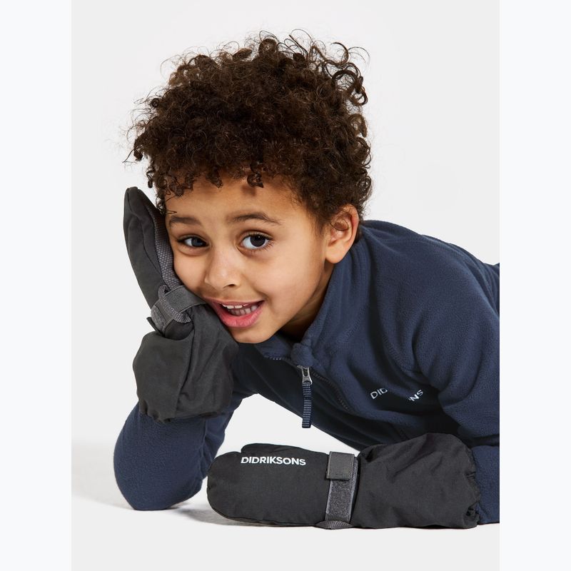 Dětské lyžařské rukavice Didriksons Biggles Mittens black 2