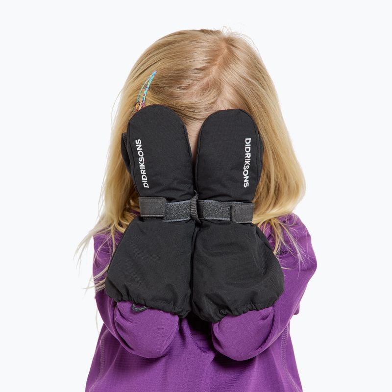 Dětské lyžařské rukavice Didriksons Biggles Mittens black 5
