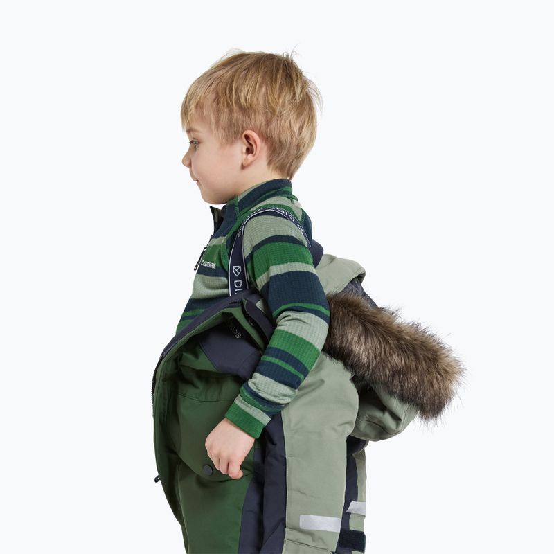 Dětská lyžařská kombinéza Didriksons Bjärven Cover light moss 11