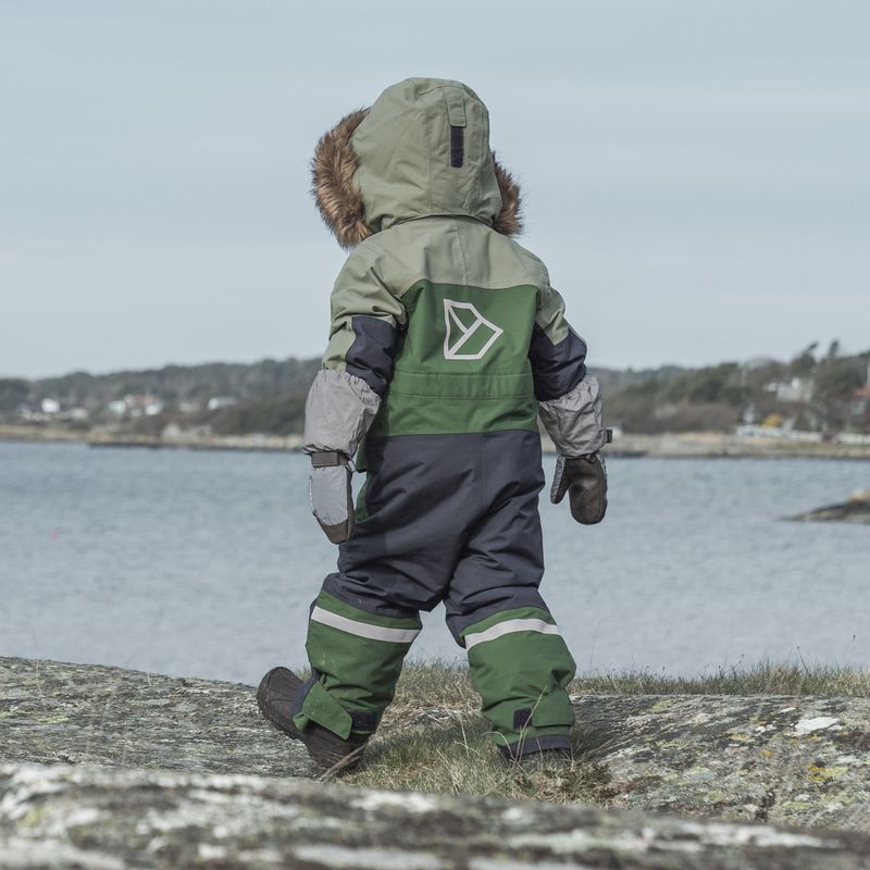 Dětská lyžařská kombinéza Didriksons Bjärven Cover light moss 18