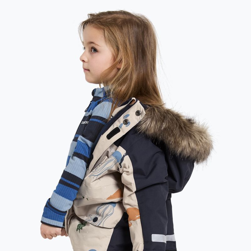 Dětská lyžařská kombinéza Didriksons Bjärven Cover Se winter ocean multi reflex 11