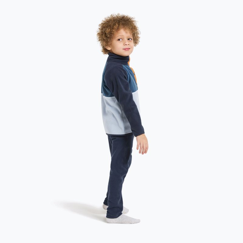 Dětská fleecová mikina Didriksons Monte Half Button cloud blue 4