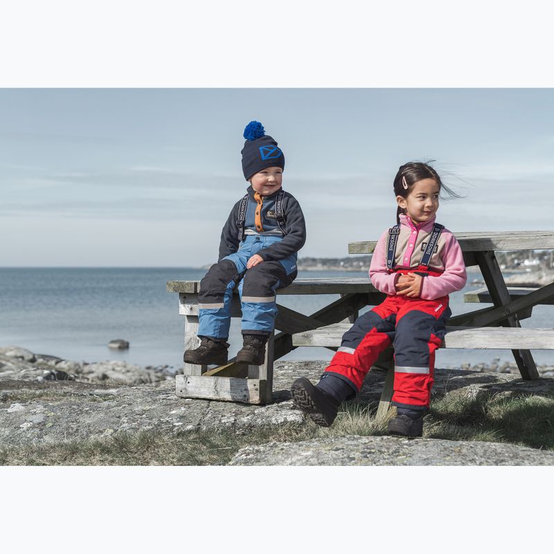 Dětská fleecová mikina Didriksons Monte Half Button cloud blue 10