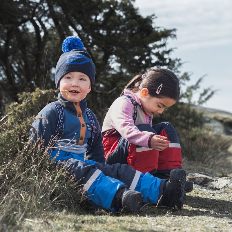 Dětská fleecová mikina Didriksons Monte Half Button cloud blue 11