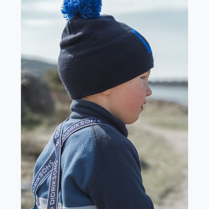 Dětská fleecová mikina Didriksons Monte Half Button cloud blue 14
