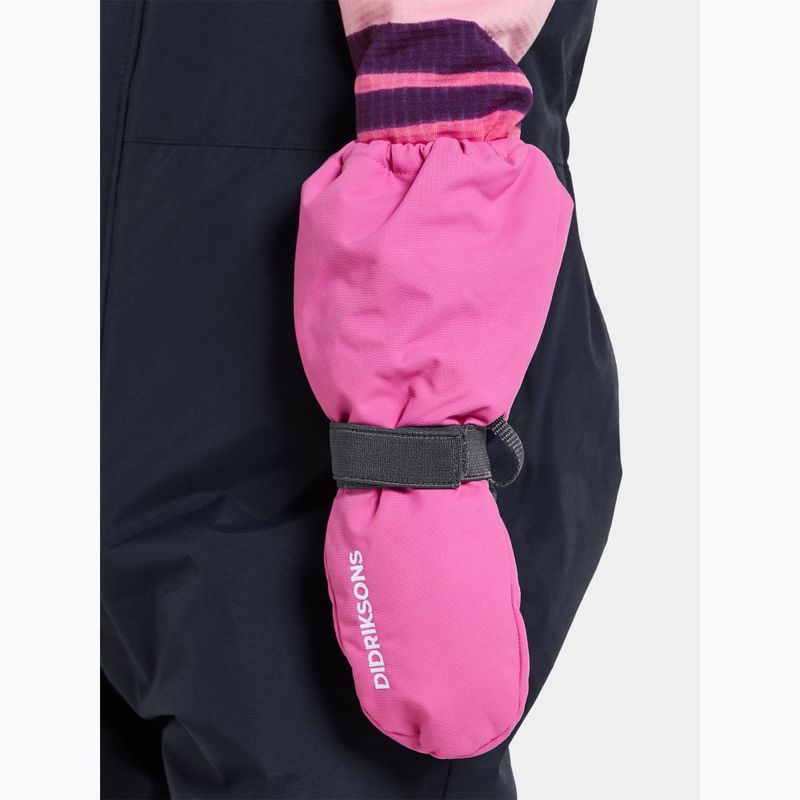 Dětské lyžařské rukavice Didriksons Biggles Mittens sweet pink 2