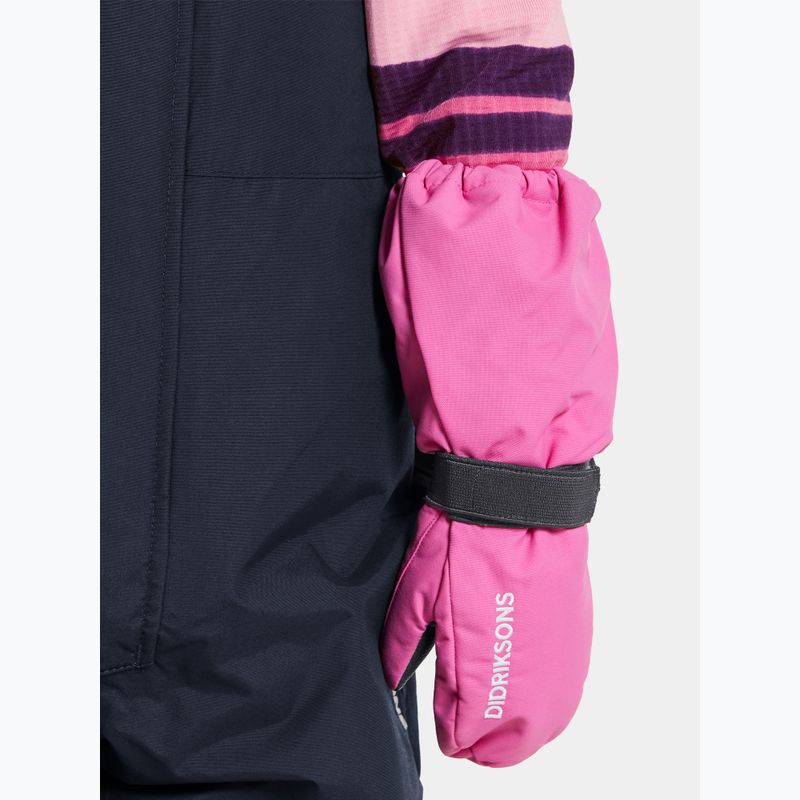 Dětské lyžařské rukavice Didriksons Biggles Mittens sweet pink 3