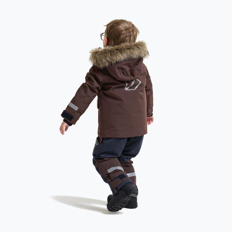 Dětská zimní bunda Didriksons Bjärven 5 Parka shadow brown 3