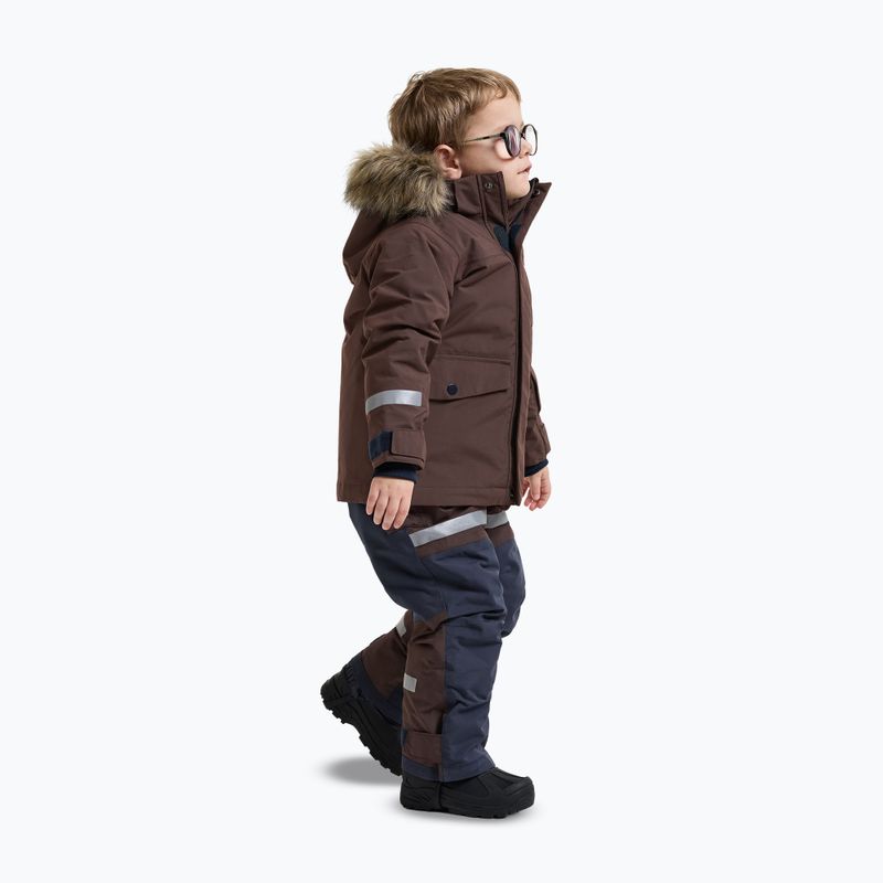 Dětská zimní bunda Didriksons Bjärven 5 Parka shadow brown 4