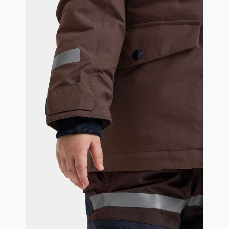 Dětská zimní bunda Didriksons Bjärven 5 Parka shadow brown 7