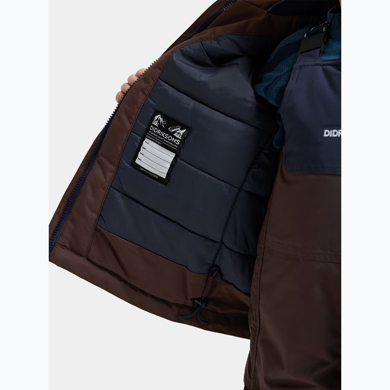 Dětská zimní bunda Didriksons Bjärven 5 Parka shadow brown 8