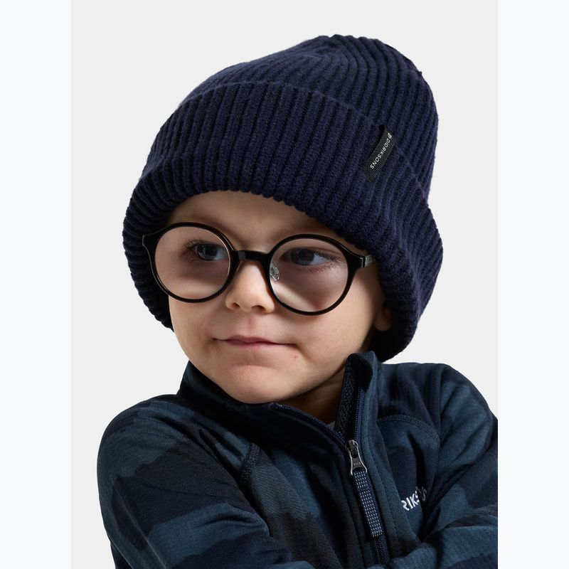 Dětská zimní čepice Didriksons Buz Beanie navy 2