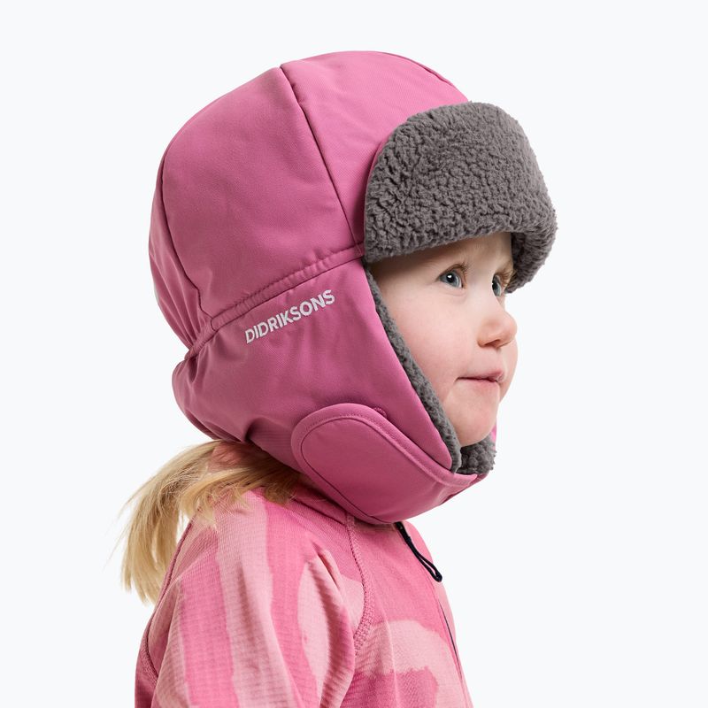 Dětská zimní čepice Didriksons Biggles 7 heather pink 2