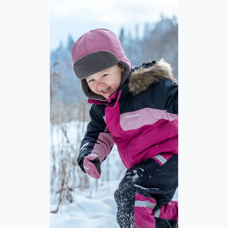 Dětská zimní čepice Didriksons Biggles 7 heather pink 6