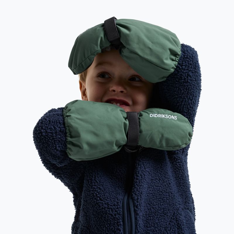 Dětské lyžařské rukavice Didriksons Biggles Mitten 8 dark moss 2