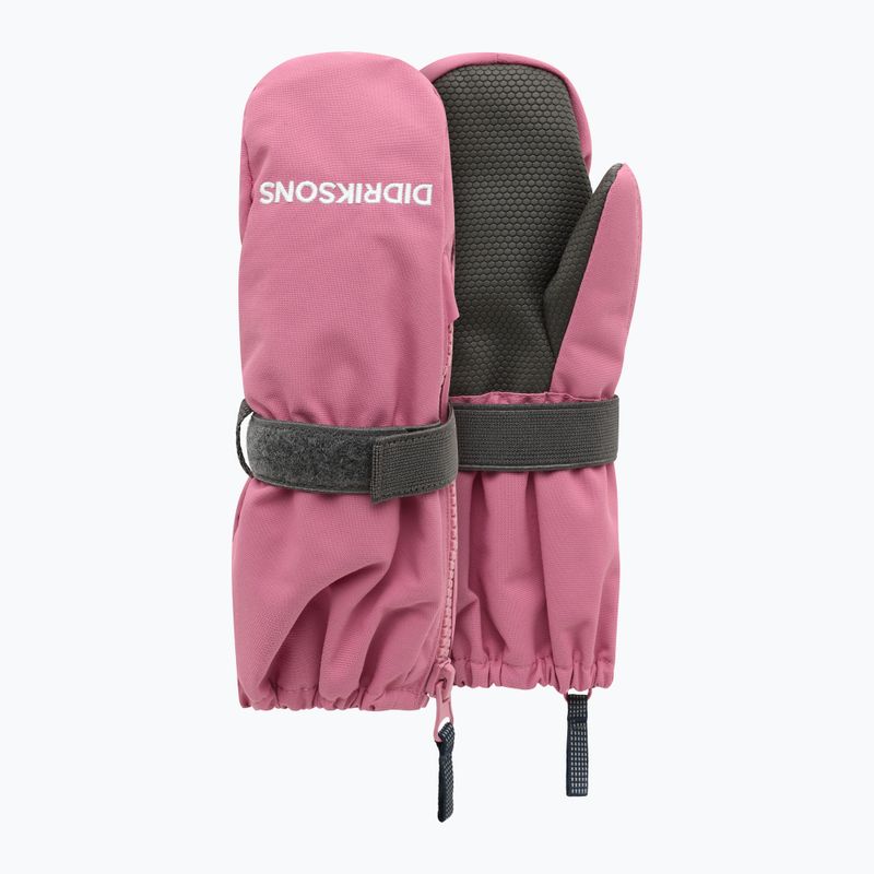Dětské lyžařské rukavice Didriksons Biggles Zip Mitten 9 heather pink