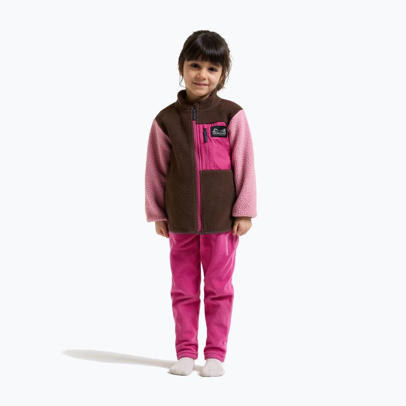 Dětská fleecová mikina Didriksons Antenna 2 Fz oyster pink 4