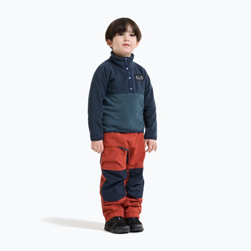 Dětská fleecová mikina Didriksons Monte 6 Half Button mountain blue 4
