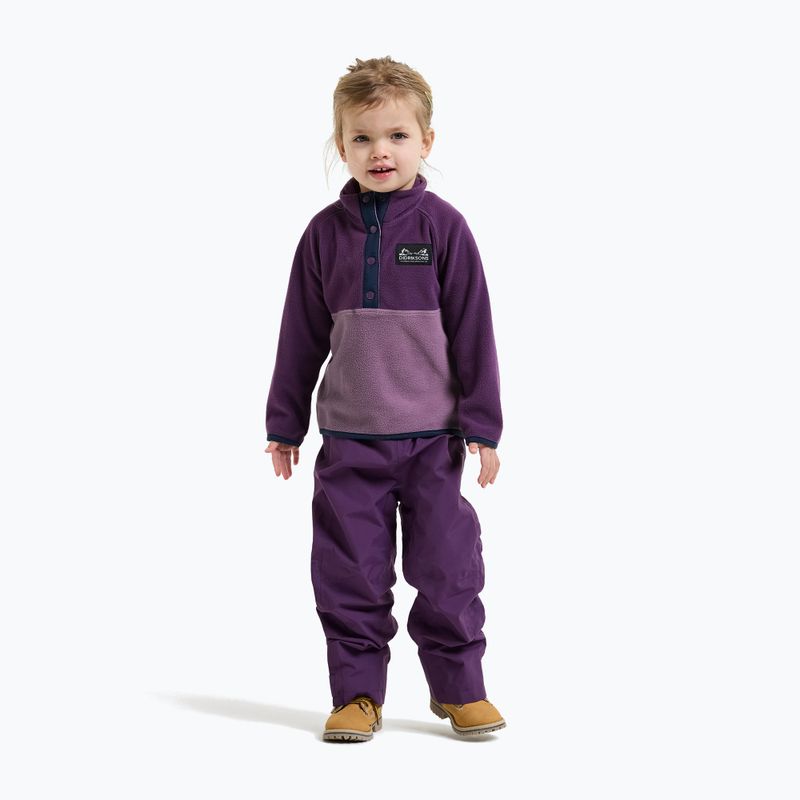 Dětská fleecová mikina Didriksons Monte 6 Half Button northern purple 4