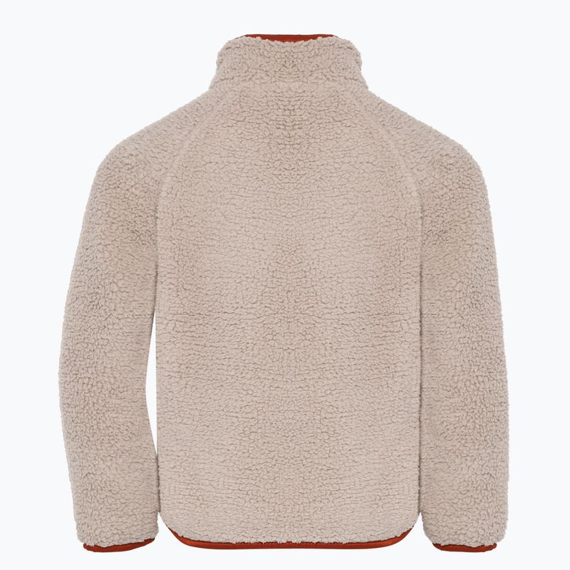 Dětská fleecová mikina Didriksons Gibbsc 2 Fz beach beige/rust 2