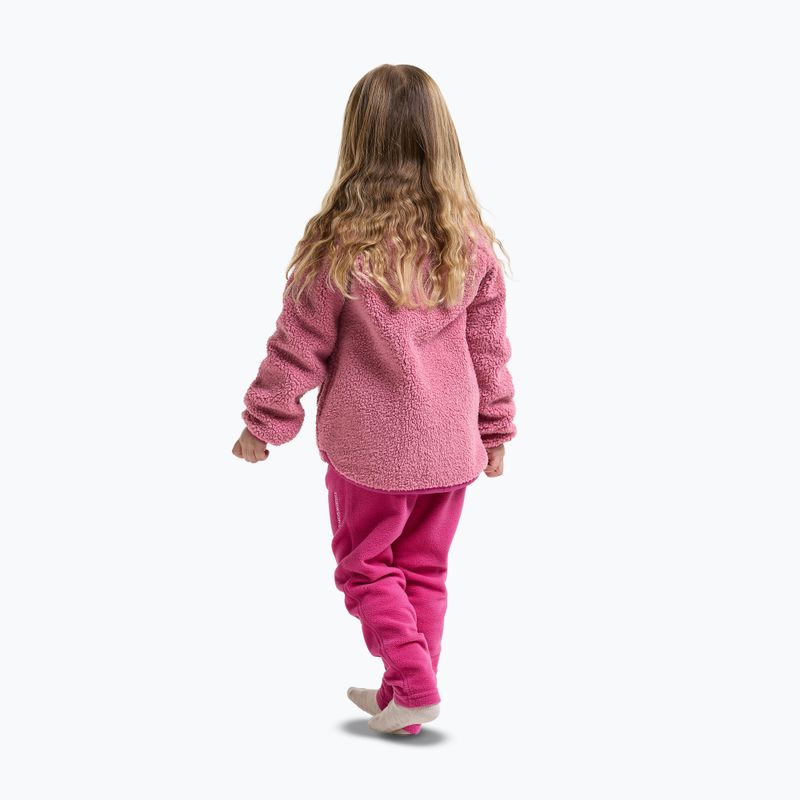 Dětská fleecová mikina Didriksons Gibbsc 2 Fz heather pink/cactus pink 5