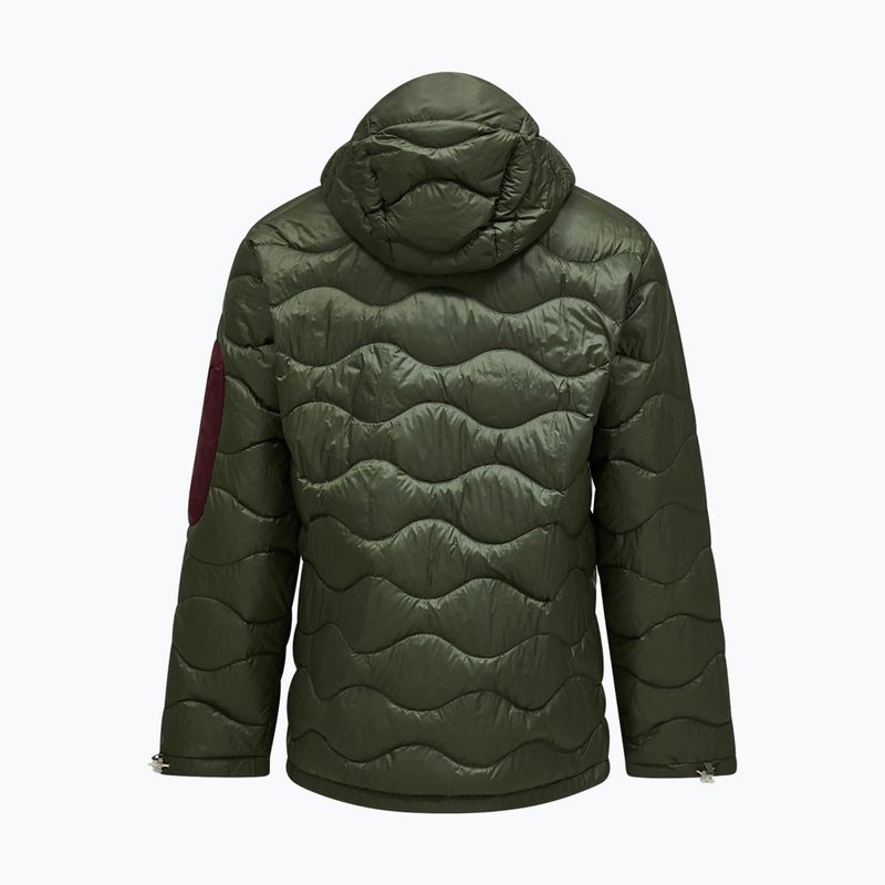 Pánská péřová bunda Peak Performance Helium Utility Down Hood Pine Needle/Mosswood 7