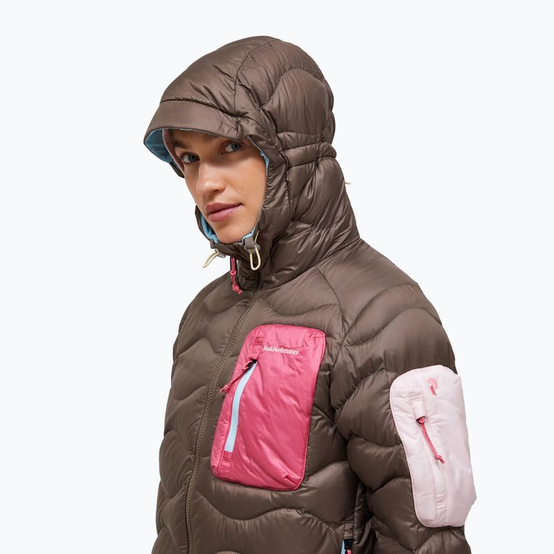 Dámská péřová bunda Peak Performance Helium Utility Down terrain tan/mountain blush 4