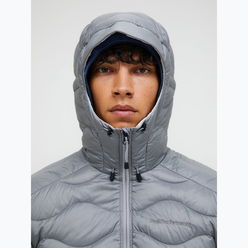 Pánská péřová bunda Peak Performance Helium Down Hood lt grey/antarctica 3