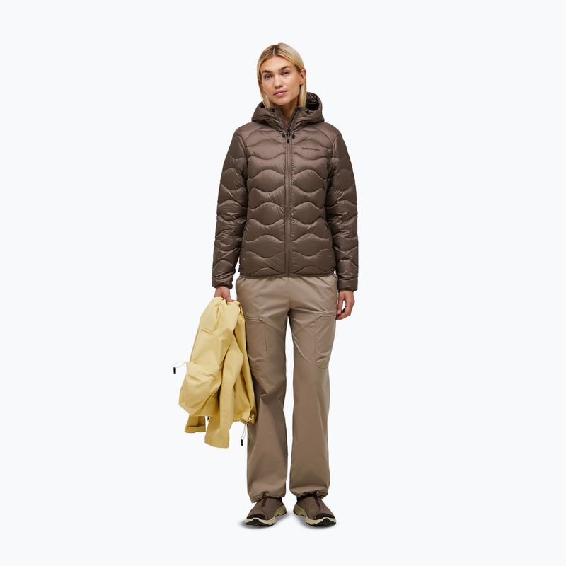 Dámská péřová bunda Peak Performance Helium Down Hood terrain tan 2