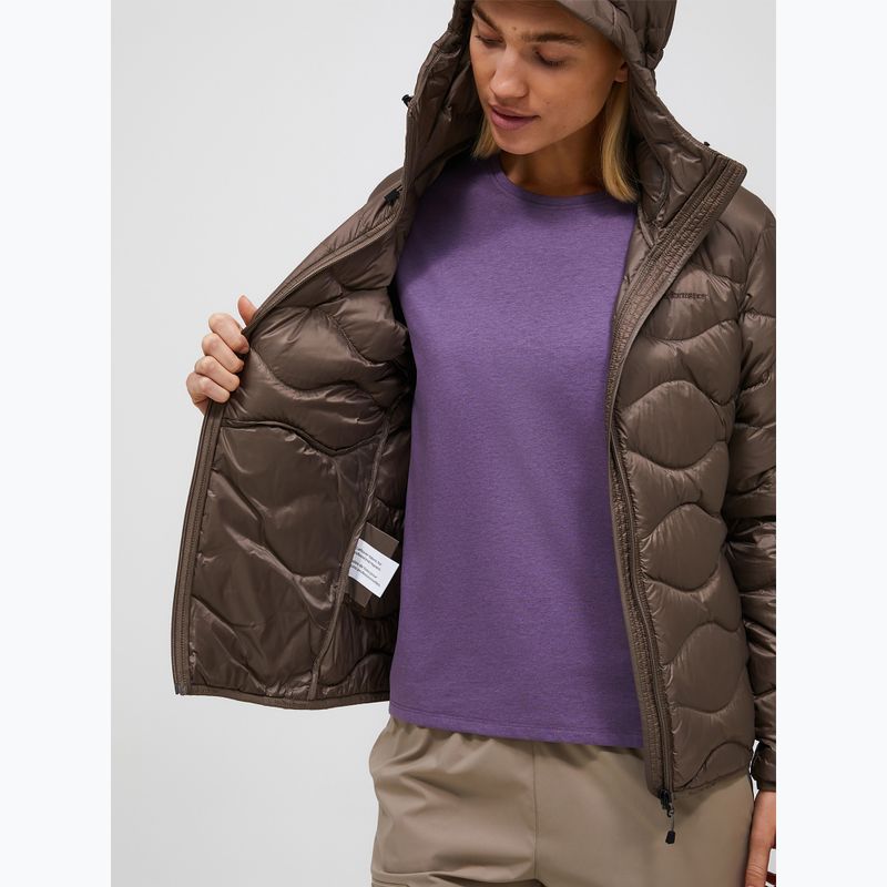 Dámská péřová bunda Peak Performance Helium Down Hood terrain tan 4