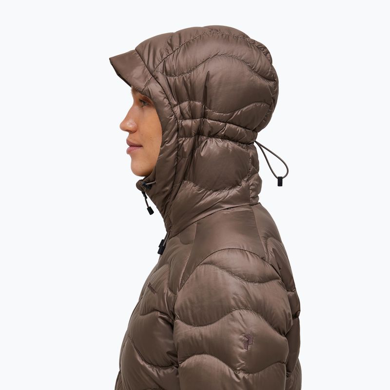 Dámská péřová bunda Peak Performance Helium Down Hood terrain tan 5