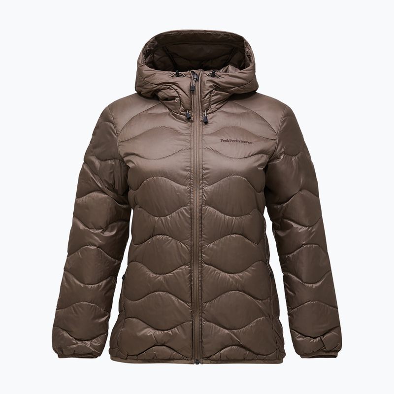 Dámská péřová bunda Peak Performance Helium Down Hood terrain tan 6
